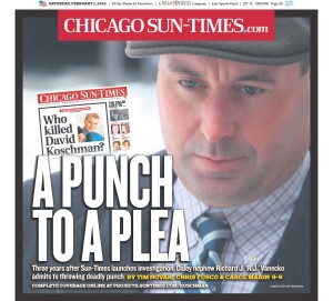 The Sun-Times’ front page after Richard J. “R.J.” Vanecko pleaded guilty.