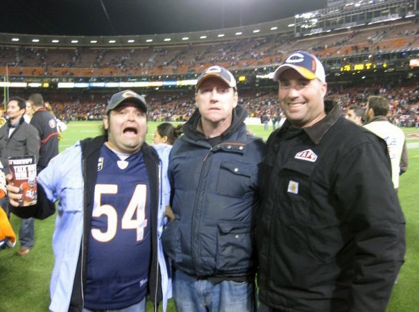 R.J. Vanecko (right) at Candlestick Park in Dec. 2009.