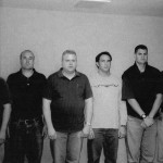 Chicago police lineup with Richard J. "R.J." Vanecko (second from left). | Chicago Police Department photo