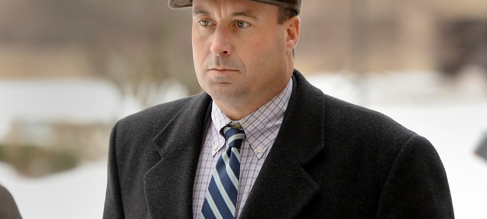 Richard J. Vanecko arrives at the Rolling Meadows Courthouse Friday afternoon. | Brian O'Mahoney/For Sun-Times Media