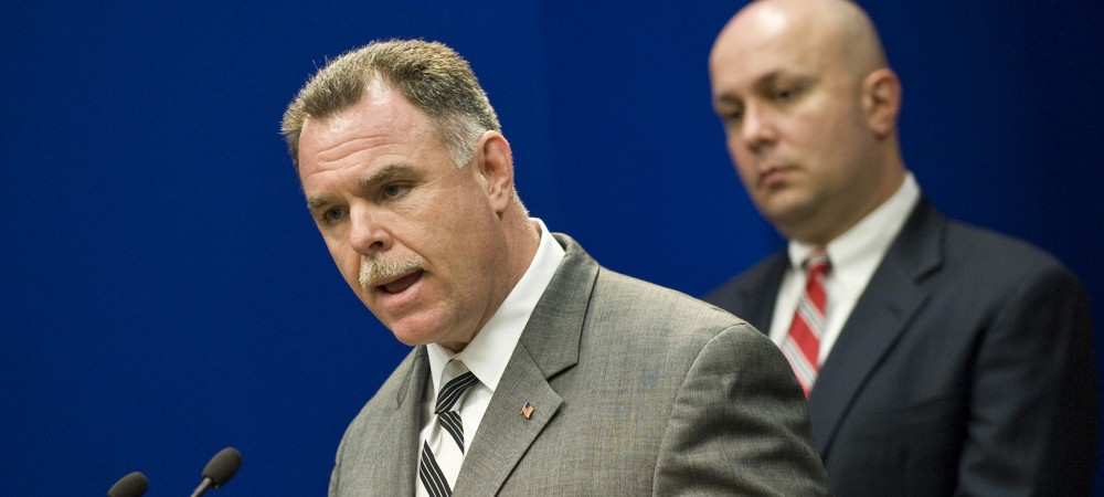 Constantine 'Dean' Andrews, right, with then-Supt. Garry McCarthy. | Rich Hein~Sun-Times file photo