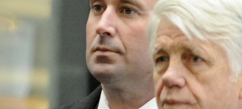 Richard J. "R.J." Vanecko (left) arrives at the Leighton Criminal Courts Building for his arraignment on involuntary manslaughters charges in death of David Koschman with his Attorney Tom Breen. |  John H. White~Sun-Times